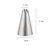 Bico Decorador de Bolo Dentado 1m6 Bico Decorador de Aço Inoxidável 304 para Biscoito Rosa Creme Confeitaria Ferramenta DIY Atacado