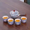 Conjunto de Chá de Viagem Artefato para Fazer Chá Preguiçoso Copo Rápido para Convidados Preparo Livre e Fácil Conjunto Portátil de Chá Kung Fu Conjunto de Xícaras de Chá Bule Doméstico