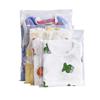 Bolsa transparente con cremallera esmerilada para calcetines, ropa, embalaje de plástico PE, bolsillo autosellante, bolsa con cremallera para ropa interior