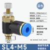 Junta de Inserción Rápida para Cilindro Válvula de Flujo Ajustable Sl4-M5/6-01/8-02/10-03/12-04 Boquilla de Aire