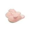 Pantuflas de Piel para Interiores de Comercio Exterior Transfronterizo para Otoño e Invierno, Pantuflas de Algodón Cálidas Antideslizantes con Lazo para Mujer al por Mayor