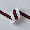 Banda elástica de rayas intercoloridas de 2,0 cm y 3,0 cm de ancho, venta al por mayor, material de nailon, banda elástica para la cintura, accesorios expuestos