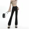 Jeans de Moda Acampanados para Mujer, Nuevos de Primavera y Otoño Más Vendidos de Cintura Alta Ajustados Acampanados Petite