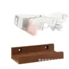 Estante de Madera para Almacenamiento de Discos de Vinilo Montado en Pared Estante para Colección de CDs y Discos de Vinilo Estante de Exhibición de Álbumes de Discos Estante Organizador de Libros