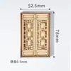 Reino Cangrejo Arquitectura China Edificio Estilo Huizhou Materiales Modelo Mesa de Arena Maquetas DIY Puertas y Ventanas Móviles Madera