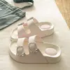 Exquisitas y Duraderas Chanclas de Verano para Mujer Estilo Coreano Versátiles de Doble Correa con Suela Gruesa de EVA Calzado Casual para Exteriores de una Sola Correa para la Playa