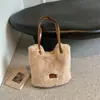 Bolso de Hombro Único 2026 Otoño/Invierno Felpa Moderno Lindo Nuevo para Mujer Gran Capacidad Tote Bolso Sencillo para el Trabajo Nicho