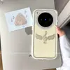 Adecuado para fundas de teléfono vivox300 y vivox200, acabado espejo, estilo coreano, modelo de mujer, corazón con alas notas musicales ins