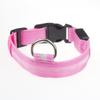 Malla de alambre de cinta LED luminosa para collar de mascota Función de carga USB 7 colores y múltiples tamaños