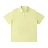 Pacote com 40 unidades 220g Cor Sólida Dupla Face Camisa Polo Casual Simples Manga Curta com Gola Reversível, Versátil e Confortável, Estilo Unissex