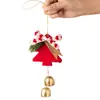 Popular Transfronteiriço Pingente Sino de Pelúcia para Árvore de Natal Decoração de Árvore de Natal Pingente Sino com Laço Decoração de Natal