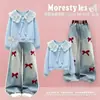 Conjunto Dulce de Moda para Primavera y Otoño, Niños Medianos y Grandes, Estilo Escolar, Sudadera con Cuello Marinero, Pantalones Anchos Versátiles Casuales, Conjunto de Dos Piezas