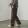 Calça banana estilo americano, calça esportiva casual de cintura média para outono para homens, nova, de corte solto, com bom caimento, perna reta, comprimento total, moletom, moderna