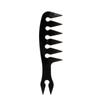 Fábrica direta retro óleo pente homens forma pente grande dente pente volta textura pente dupla face inserir pente pente de dente largo