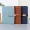 Cadernos A5 Atacado com Logo Personalizável, Cadernos de Escritório Espessos com Gravação, Cadernos Simples e Requintados com Capa de Couro PU