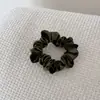 Goma de terciopelo estilo francés delicada para mujer, accesorio para moño de otoño e invierno, alta elasticidad, no daña el cabello