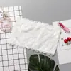 Sin Almohadillas para el Pecho, Pecho Cubierto de Encaje Anti-Exposición, Top Tube Delgado de Una Sola Tira para Espalda Hermosa, Ropa Interior de Una Pieza Invisible sin Tirantes