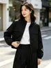 Jaqueta Corta-Vento Feminina Estilosa Versátil Solta Curta - Estilo Primavera e Outono
