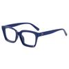Comercio exterior transfronterizo cóncavo borde grueso cuadrado m uña montura de gafas nuevo ins gafas lisas montura de gafas ins forma cóncava femenina