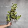 Flores e Folhas Artificiais de Casamento em Cores de Outono, Folhas de Pássaro Verdes, Decoração Suave para Salão de Casamento, Flores e Folhas Falsas, Materiais Florais e Acessórios Recomendados