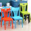 Venta Directa de Fábrica Silla de Comedor Simple Moderna para Uso en el Hogar Silla de Plástico Engrosado con Respaldo para Adultos Actividades de Tienda Dropshipping