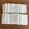 Papel de escritura de algodón y lino texturizado con páginas en blanco, tarjetas pequeñas, citas artísticas, materiales manuscritos para decorar un diario