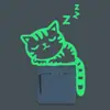 Pegatinas Luminosas para Interruptores Dibujos Animados Creativos Pegatinas de Pared Luminosas Hada Estrella Gato Hogar Habitación Infantil Pegatinas Decorativas Autoadhesivas