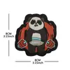 Versión Q Divertida Fitness Creativa Dibujo Animado Bordado Pokemon Dibujo Animado Insignia de Moral Decoración para Mochila Insignia de Velcro