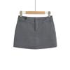 7570-25 Primavera Nuevo Estilo Europeo y Americano Simple Básico Chica Hot Sexy Traje Falda Falda de Cadera Falda