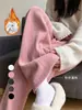 Calça de Maternidade Outono Roupa Externa Estampa de Espiga de Trigo Calça de Perna Larga Petite Suporte para Barriga de Grávida Não Apertando a Barriga Calça Longa Roupa de Maternidade
