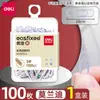 Clip de papel de charcutería/Clavo en forma de I color Morandi 4 colores base metálica clip de papel estudiante almacenamiento para cuello blanco fijación