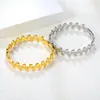 Pulseira Corrente Geométrica Minimalista Vazada Transfronteiriça Europeia e Americana para Mulheres Moda Tendência Metal 18K Aço Inoxidável Bracelete