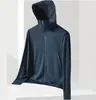Ropa de Protección Solar de Seda de Hielo para Hombre Verano Estilo Delgado Piqué Guapo Chaqueta Cortavientos para Exteriores Chaqueta con Capucha de Alta Calle Americana Protector Solar