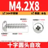 Tornillos Autorroscantes Phillips Cabeza de Lenteja de Acero Inoxidable 304 Clavos Autorroscantes Cabeza de Lenteja PA Tornillos de Rosca para Madera M1M2M3M4M5-M8