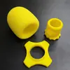 Funda de Esponja para Micrófono Inalámbrico Cubierta de Malla Anti-Pop para Micrófono KTV Tapa para Auriculares Cubierta de Esponja para Micrófono Gruesa de Algodón a Prueba de Viento