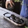 Conjunto de Xícaras de Chá Pessoais Cerâmicas Rústicas Vintage, Utensílios de Chá Kung Fu, Xícara de Chá Doméstica, Tigela de Chá Pequena Única, Xícara do Anfitrião