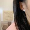 Pendientes pequeños transparentes Dongju para mujer, estilo coreano, de moda, con un temperamento en línea, para celebridades, 2022, nuevos y modernos pendientes de diseño de nicho.