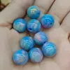 Cuentas redondas de resina de 12 mm de dos colores con agujero pasante para manualidades, cuentas sueltas, accesorios para joyería, proveedores en vivo, fabricantes, venta al por mayor
