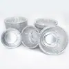 Taza Desechable de Papel de Estaño plateada Bowl Redondo Pequeño Antiadherente de Papel de Estaño Caja Redonda Pequeña de Papel de Estaño Caja de Arroz Riendo Taza de Papel de Estaño de Papel de Aluminio Hogareño