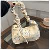 Bolsito Floral para Mujer 2024 Primavera y Verano Nuevo Estilo Fresco Elegante Casual Bolso Vestido Plisado Correa de Hombro Bolso de Mujer