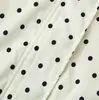 Ins transfronteiriço Europeu e Americano 2026 nova moda elegante vestuário feminino atacado jaqueta simples de bolinhas casaco curto de manga comprida