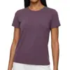 Tops Deportivos Estilo Europeo y Americano, Corte Ajustado, Transpirables, Manga Corta para Correr, Camiseta de Yoga de Alta Elasticidad, Ropa de Fitness de Manga Corta con Sensación de Segunda Piel, Efecto Adelgazante