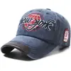 Parche de gorra de béisbol bordado de Nueva York transfronterizo gorra de béisbol bordada gorra de visera solar lavada gorra de copa suave sombrero de copa de marea