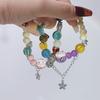 Pulsera de Dopamina de Nicho para Mujer Nuevo Color Pulsera de Cuentas de Cerámica Gato de la Suerte Lindo Caperucita Roja Mismo Estilo Pulsera