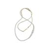 Collar de perlas de colores apiladas largas, de lujo, ligero, estilo francés, cadena de clavícula elegante y sencilla, collar retro de alta calidad para mujer