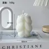 Vento Nórdico Simples Torcido Cilíndrico Arte Vela de Aromaterapia Branca Atmosfera Ornamentos Criativos Vela Geométrica