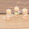 10 colores 10*23mm concha botella de deriva simulación DIY accesorios de joyería llavero de vidrio pendientes colgante