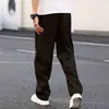 Novas Calças Casuais Masculinas Versáteis de Moda Americana Street Style para Comércio Exterior Transfronteiriço, Cor Sólida, Multicoloridas, Calças Longas Estilosas em Estoque