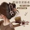Nuevo clip de tiburón 2026 para otoño e invierno, pinza para el cabello de gran tamaño de alta gama para mujeres con cabello abundante, con diseño de lazo