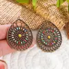 Pendientes, Colgantes, Collares de Estilo Étnico Más Vendidos, Accesorios para Joyería DIY, Colgantes Incrustados con Cuentas de Semilla, Joyería de Aleación, Yiwu